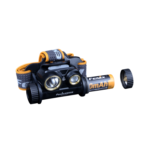 Налобный фонарь Fenix ​​HM65R + аккумулятор, USB-кабель 