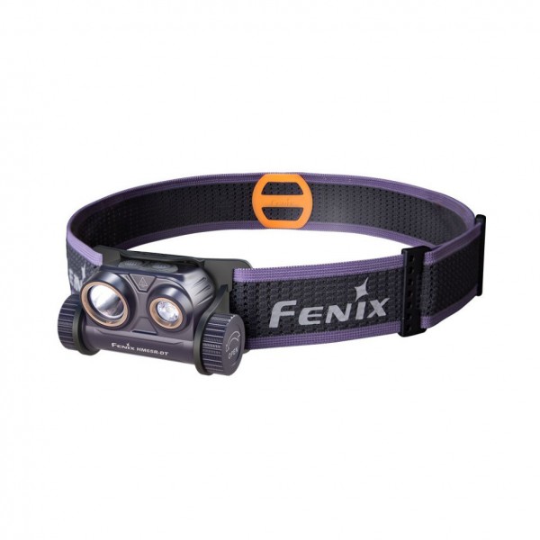 Фонарь налобный для бега Fenix ​​HM65R-DT, фиолетовый