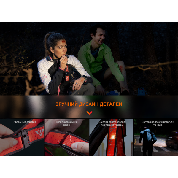 Фонарь налобный Fenix ​​HM65R-T V2.0 черный