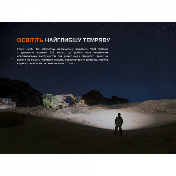 Фонарь налобный Fenix ​​HM75R SE 