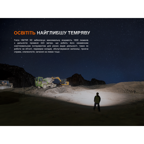 Фонарь налобный Fenix ​​HM75R SE 