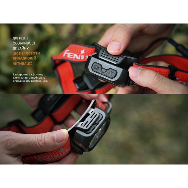 Ліхтар налобний Fenix HP12R-TRd червоний