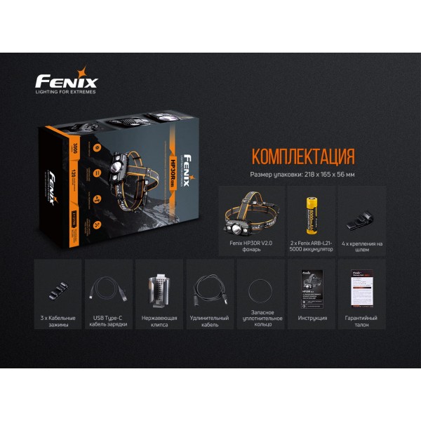 Ліхтар налобний Fenix HP30R V2.0 