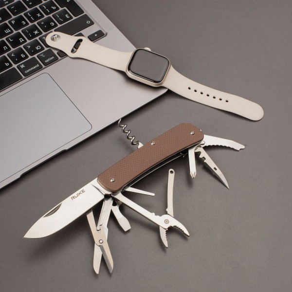 Многофункциональный нож Ruike Criterion Collection L41 коричневый