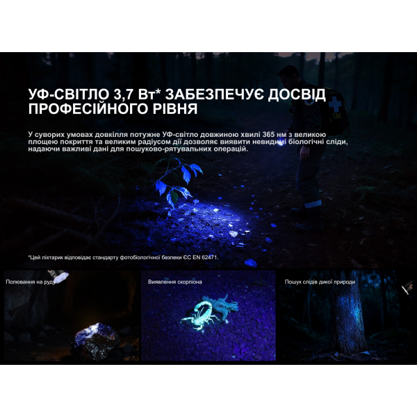 Фонарь поисковый ручной Fenix ​​LR35R PRO