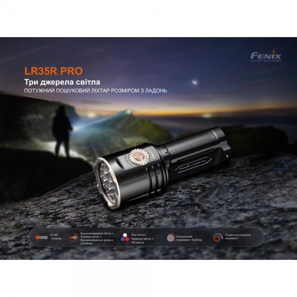 Фонарь поисковый ручной Fenix ​​LR35R PRO