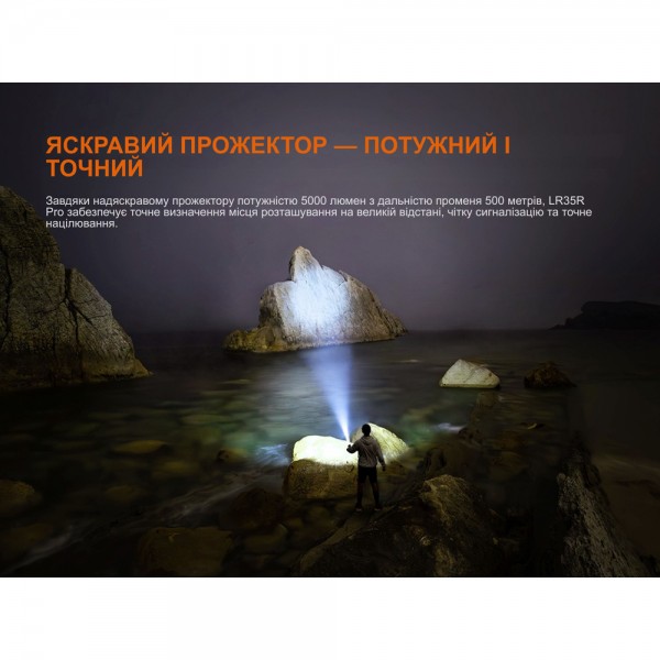Фонарь поисковый ручной Fenix ​​LR35R PRO
