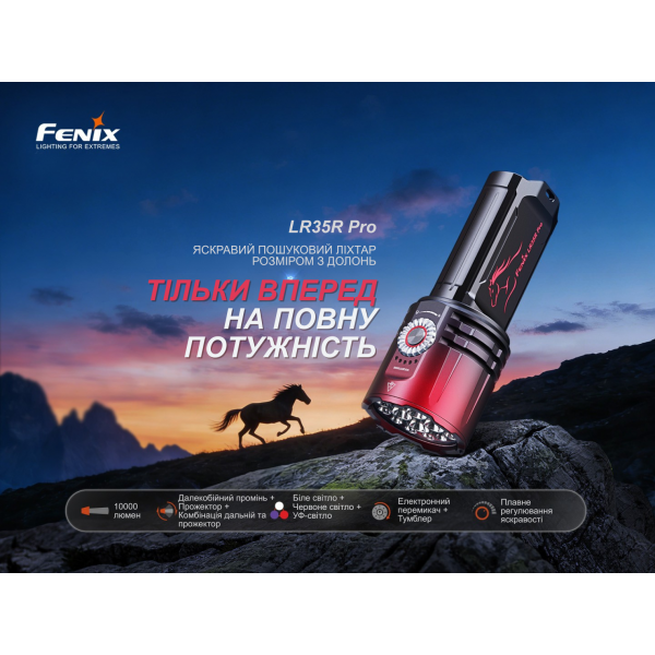 Фонарь поисковый ручной Fenix ​​LR35R PRO | Лимитированная серия