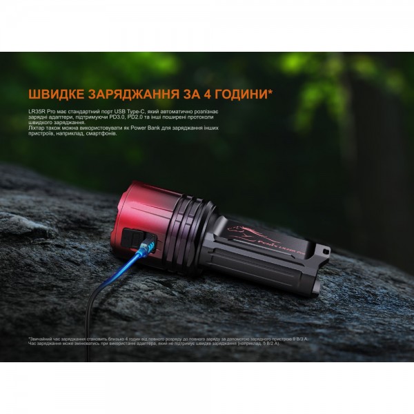 Фонарь поисковый ручной Fenix ​​LR35R PRO | Лимитированная серия