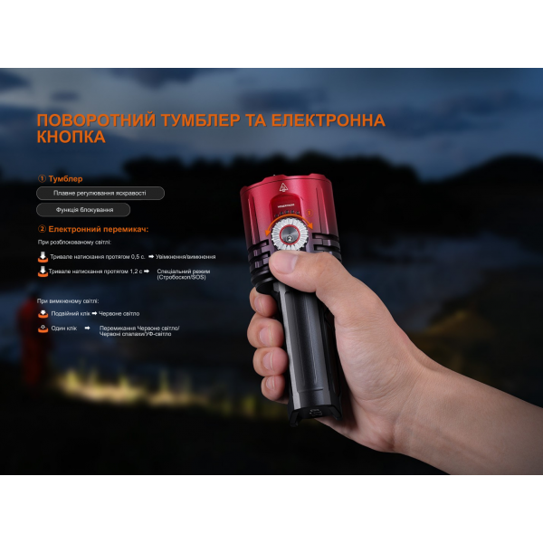 Фонарь поисковый ручной Fenix ​​LR35R PRO | Лимитированная серия