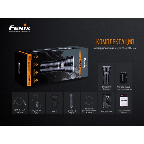 Фонарь ручной Fenix ​​LR50R 
