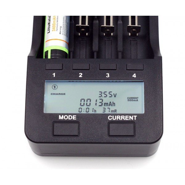 Зарядний пристрій Liitokala Lii-500, 4 канали, Ni-Mh/Li-ion, 220v/12v, Powerbank, Test