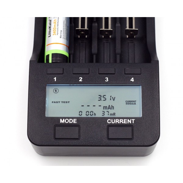 Зарядний пристрій Liitokala Lii-500, 4 канали, Ni-Mh/Li-ion, 220v/12v, Powerbank, Test