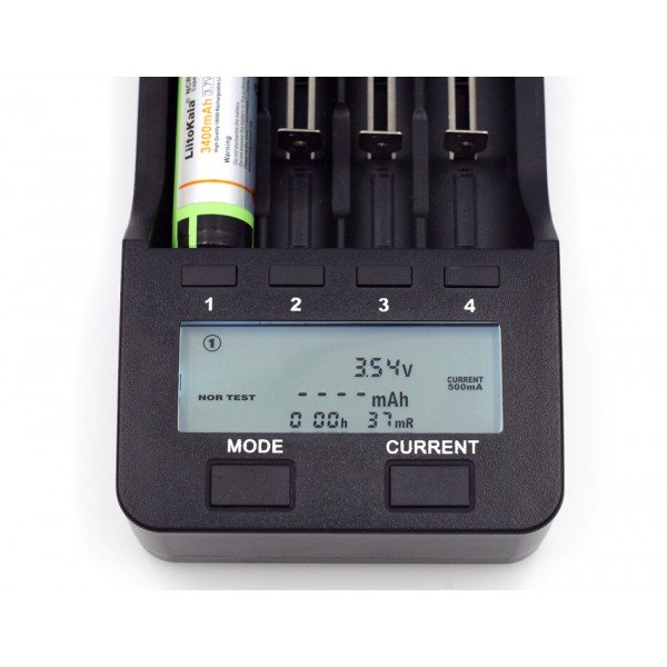 Зарядний пристрій Liitokala Lii-500, 4 канали, Ni-Mh/Li-ion, 220v/12v, Powerbank, Test