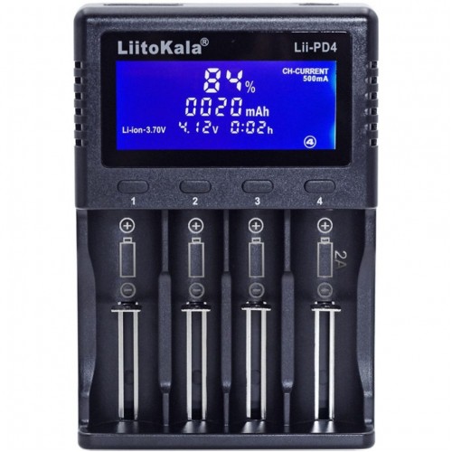 Зарядний пристрій Liitokala Lii-PD4+car EU charger
