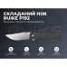 Ніж складаний туристичний Ruike P192-AK, (9.1 см) 14C28N / алюмінієвий сплав 6063, сірий