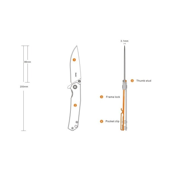 Складной нож Ruike P801SF