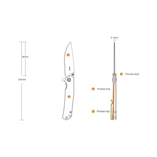 Складаний ніж Ruike P801SF