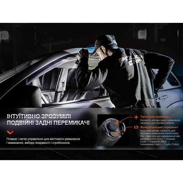 Ліхтар тактичний акумуляторний Fenix PD35R  