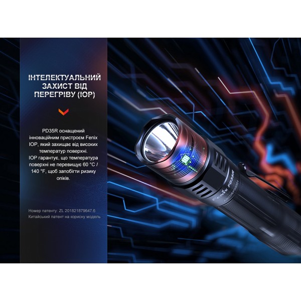 Ліхтар тактичний акумуляторний Fenix PD35R  