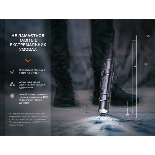 Ліхтар тактичний акумуляторний Fenix PD35R  