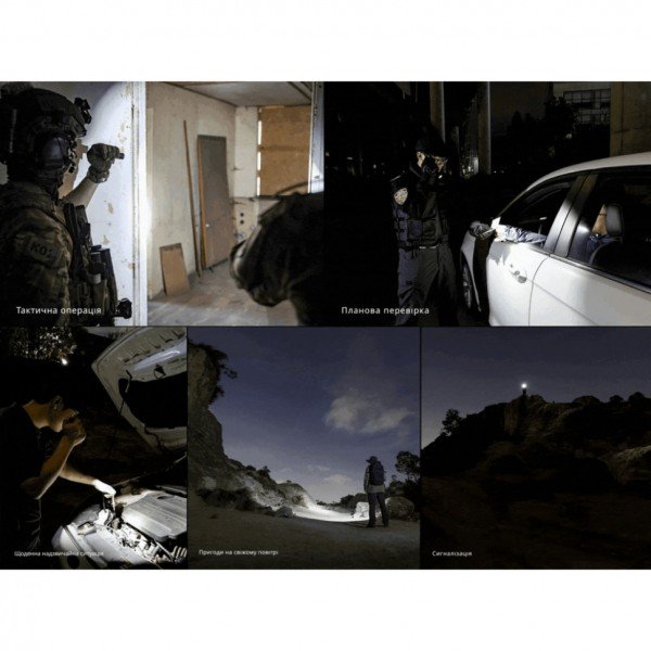 Ліхтар тактичний ручний Fenix PD35R ACE LED 2000 лм + наключний ліхтар CL01 (чорний)  | Лімітована серія