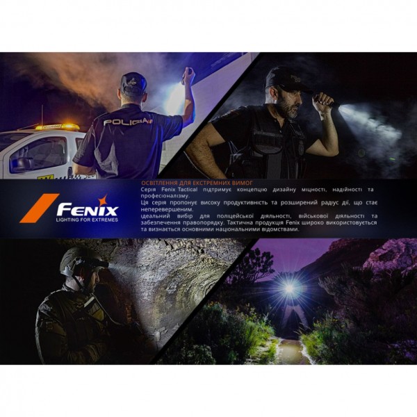 Ліхтар тактичний ручний Fenix PD35R ACE LED 2000 лм + наключний ліхтар CL01 (помаранчевий) | Лімітована серія