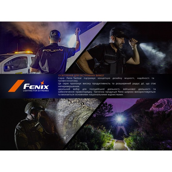 Ліхтар тактичний ручний Fenix PD35R ACE LED 2000 лм + наключний ліхтар CL01 (помаранчевий) | Лімітована серія
