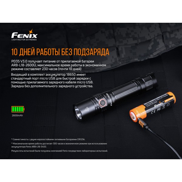 Ліхтар ручний Fenix PD35 V3.0 