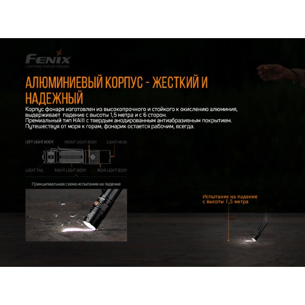 Ліхтар Fenix PD36R +Fenix E01 V2.0