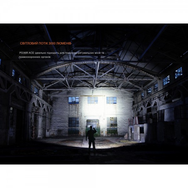 Фонарь тактический ручной Fenix ​​PD36R ACE 3000 лм