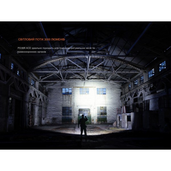 Фонарь тактический ручной Fenix ​​PD36R ACE 3000 лм