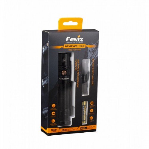 Ліхтар Fenix PD36R +Fenix E01 V2.0