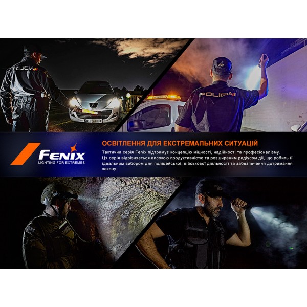 Тактичний ліхтар Fenix PD36R Pro RED + аккумулятор, кабель USB 