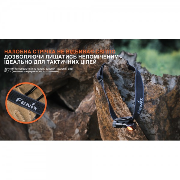 Фонарь налобный тактический с красным светом Fenix ​​Scout (HM23 V2.0) Лимитированная серия