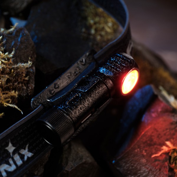 Фонарь налобный тактический с красным светом Fenix ​​Scout (HM23 V2.0) Лимитированная серия