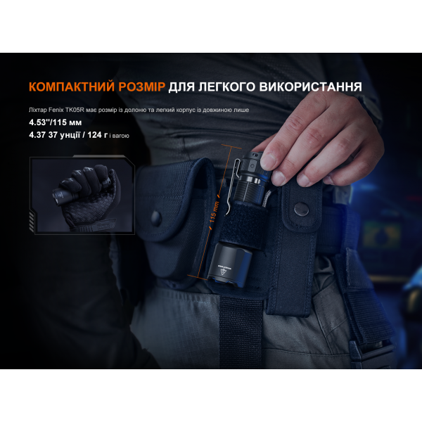 Тактический фонарь ручной Fenix ​​TK05R