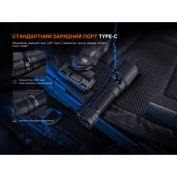 Тактический фонарь ручной Fenix ​​TK05R