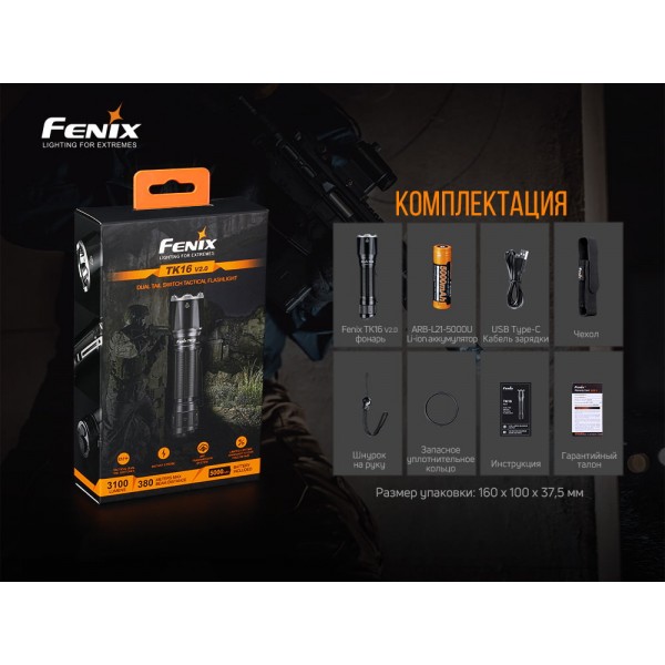 Фонарь ручной Fenix ​​TK16 V2.0 