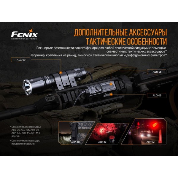 Ліхтар ручний Fenix TK16 V2.0, зелений 