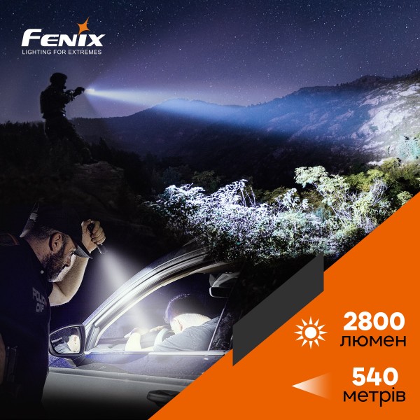 Фонарь ручной Fenix ​​TK22TAC + аккумулятор Fenix, кабель USB Type-C 