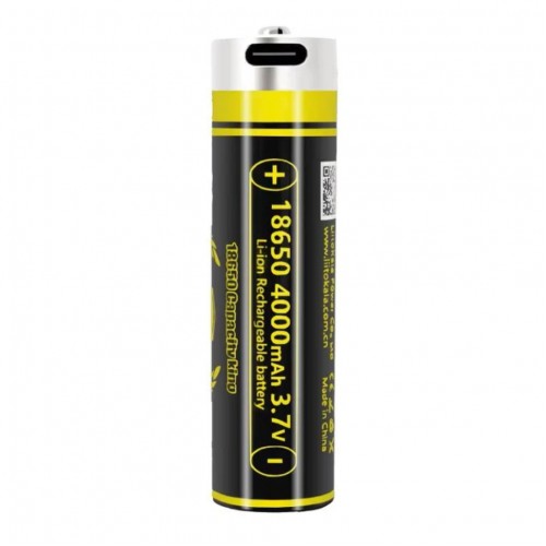 Акумулятор LiitoKala USB-King4000 18650 на 4000 mAh з USB
