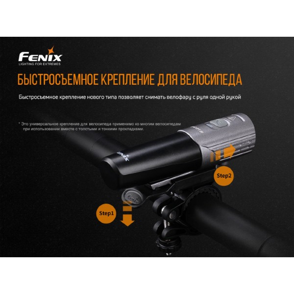 Велофара Fenix BC21R V2.0 + акумулятор та зарядка