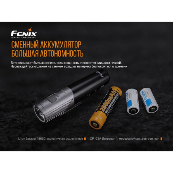 Велофара Fenix BC21R V2.0 + акумулятор та зарядка