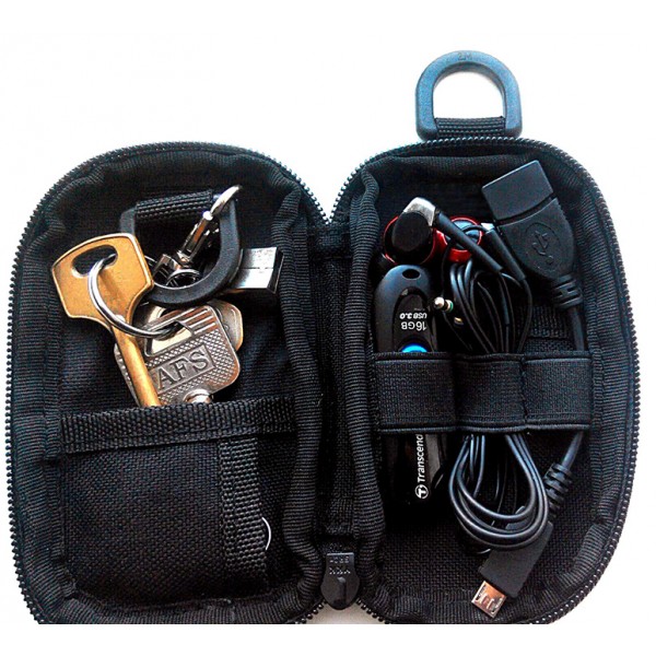 Подсумок, edc-органайзер (черный) малый, 7,5 х 13 см