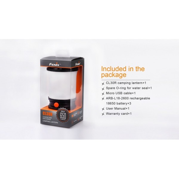 Фонарь Fenix ​​CL30R черный 