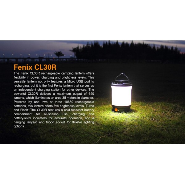 Ліхтар Fenix CL30R чорний  