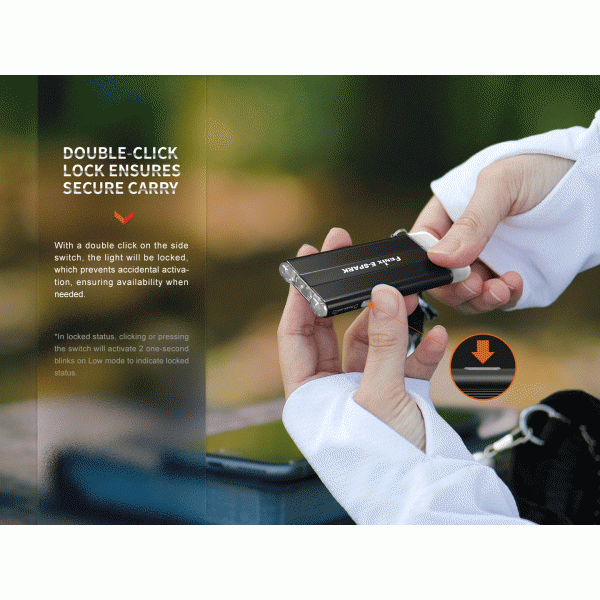 Ліхтарик брелок Fenix E-SPARK з функцією powerbank