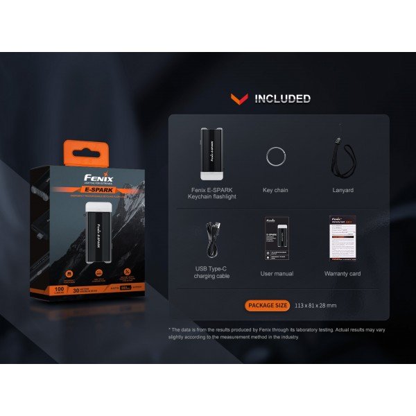 Ліхтарик брелок Fenix E-SPARK з функцією powerbank