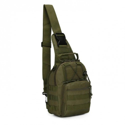 Тактический рюкзак через плечо (зеленый)